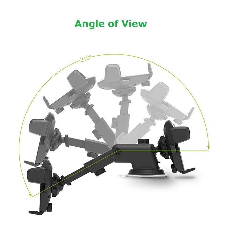 Car Phone Mount Holder Adjustable Long Neck One Touch